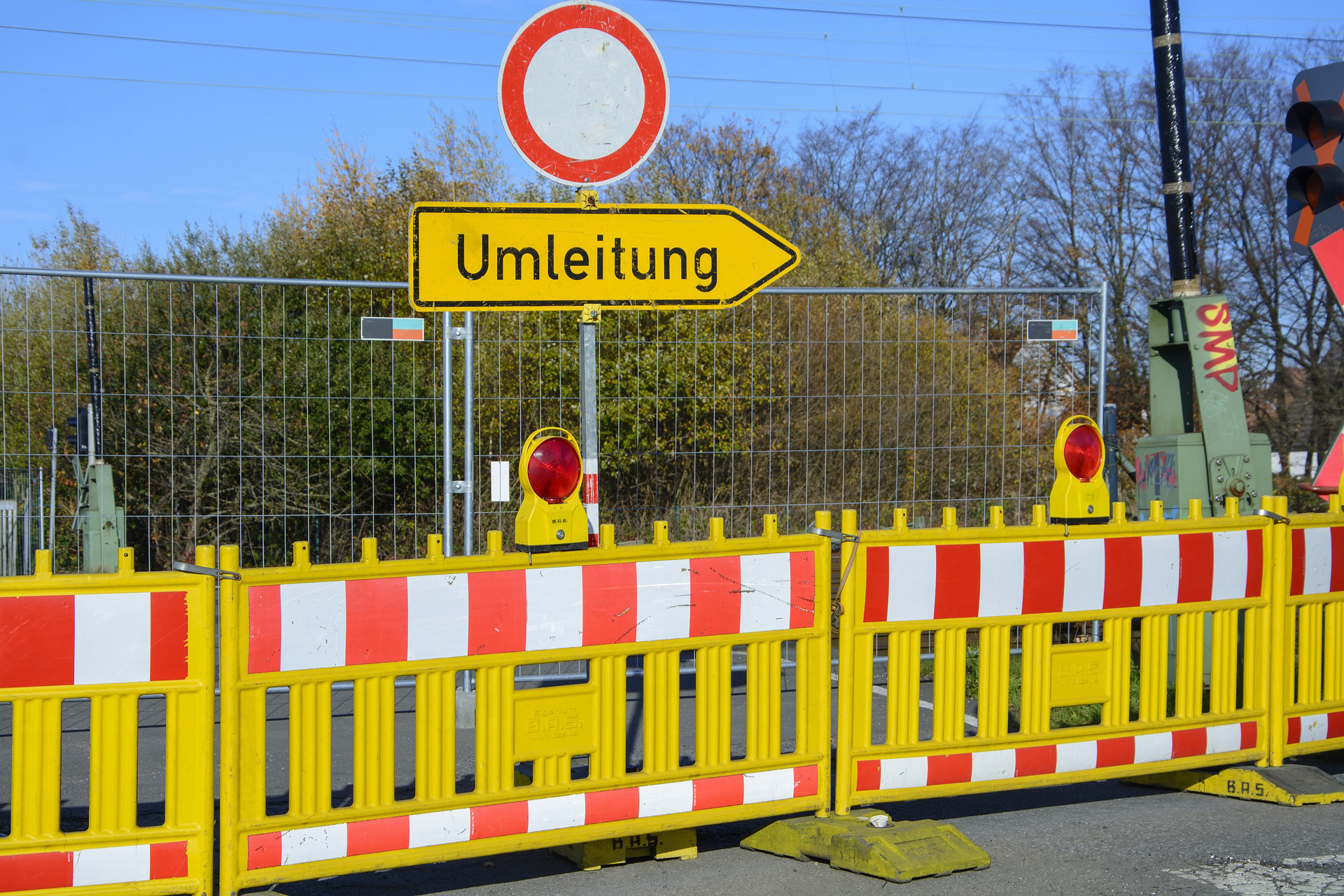 Baustellenbedingte Routenänderung auf der Linie 83