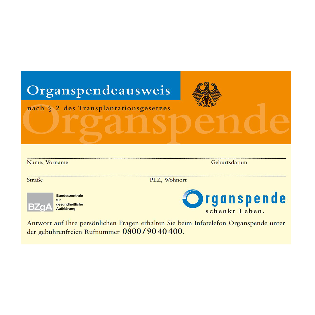 Organspendeausweis