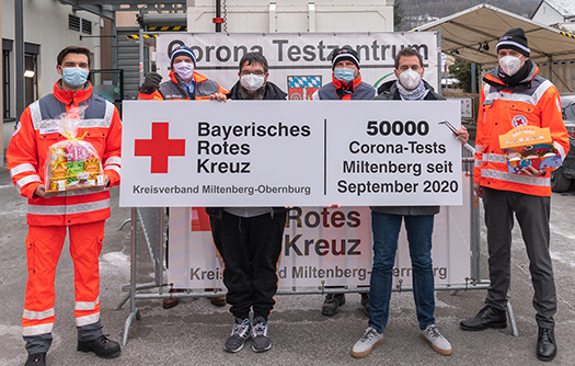 50.000 Corona-Tests im Bayerischen Testzentrum Landkreis Miltenberg