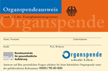 Organspendeausweis