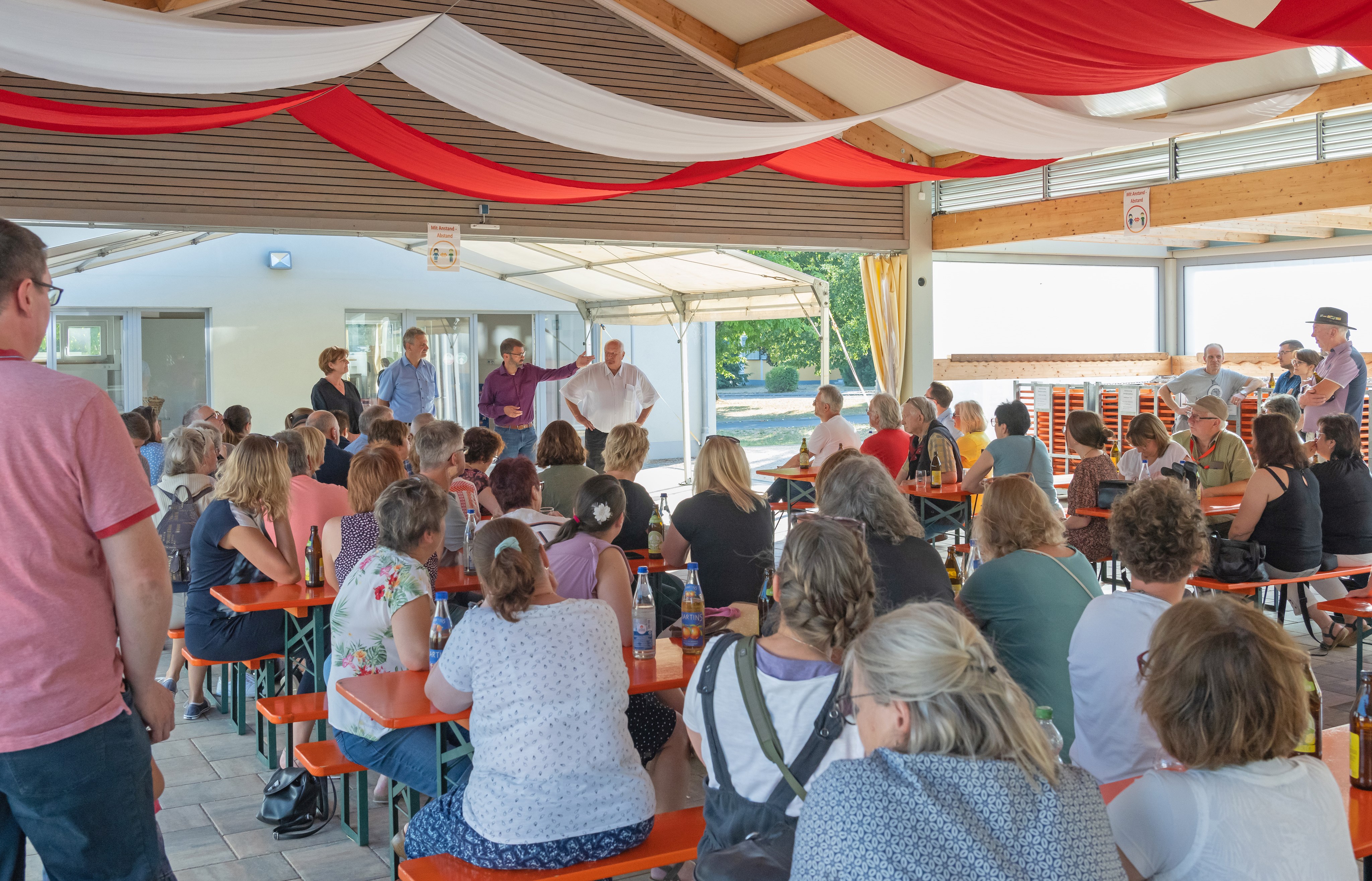 Fest als Dankeschön für die Helferschar in der Erstaufnahme Collenberg